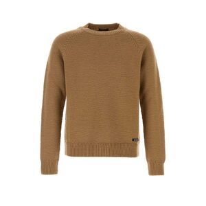 Prada Men Biscuit Wool Sweater